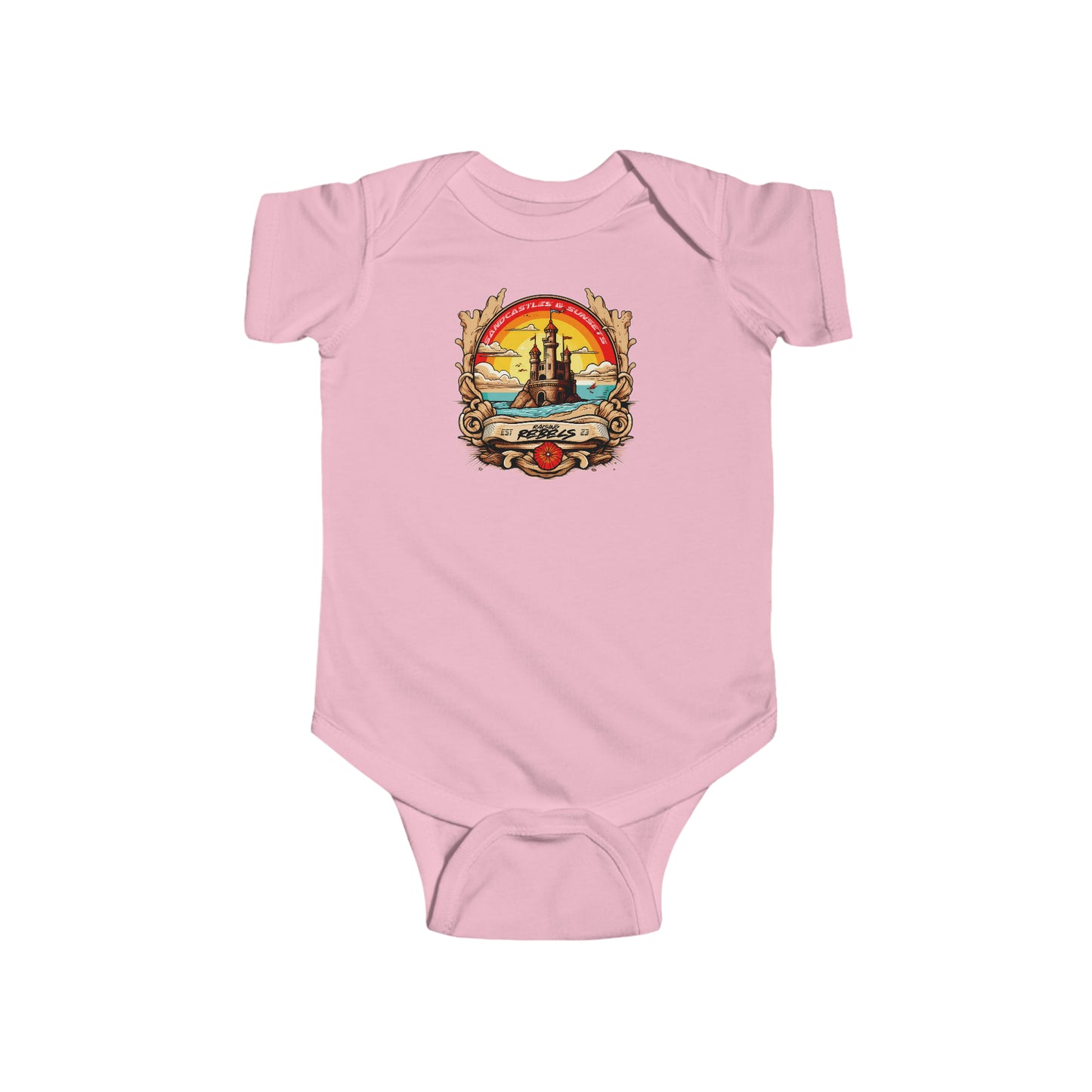Sandcastles & Sunsets- Baby Onesie